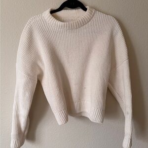 Abercrombie & Fitch Cream Crew Neck Sweater